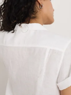 Online Alex Mill Maddie Camp Shirt In Linen White