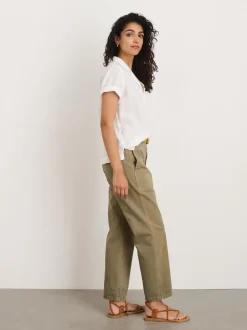 Online Alex Mill Maddie Camp Shirt In Linen White