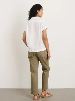 Online Alex Mill Maddie Camp Shirt In Linen White