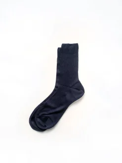 Clearance Alex Mill Maria La Rosa One Ribbed Socks Blue