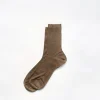 Outlet Alex Mill Maria La Rosa One Ribbed Socks Burnt Melange