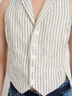 Outlet Alex Mill Mathilde Vest In Double Stripe