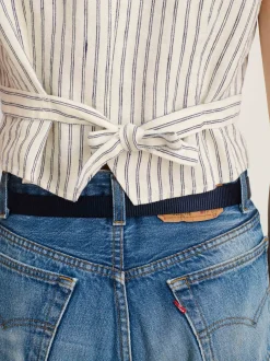 Outlet Alex Mill Mathilde Vest In Double Stripe