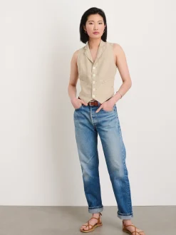 Best Alex Mill Mathilde Vest In Flax