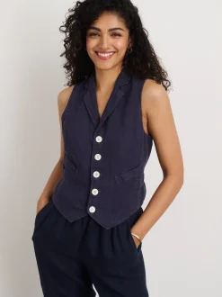 Discount Alex Mill Mathilde Vest In Linen