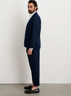 Outlet Alex Mill Mercer Blazer In Cotton Linen Dark Navy