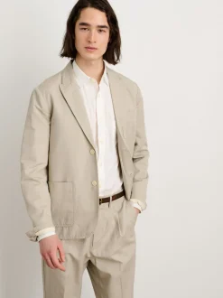 Hot Alex Mill Mercer Blazer In Cotton Linen Silver Cloud