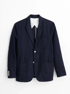 Sale Alex Mill Mercer Blazer In Linen Navy