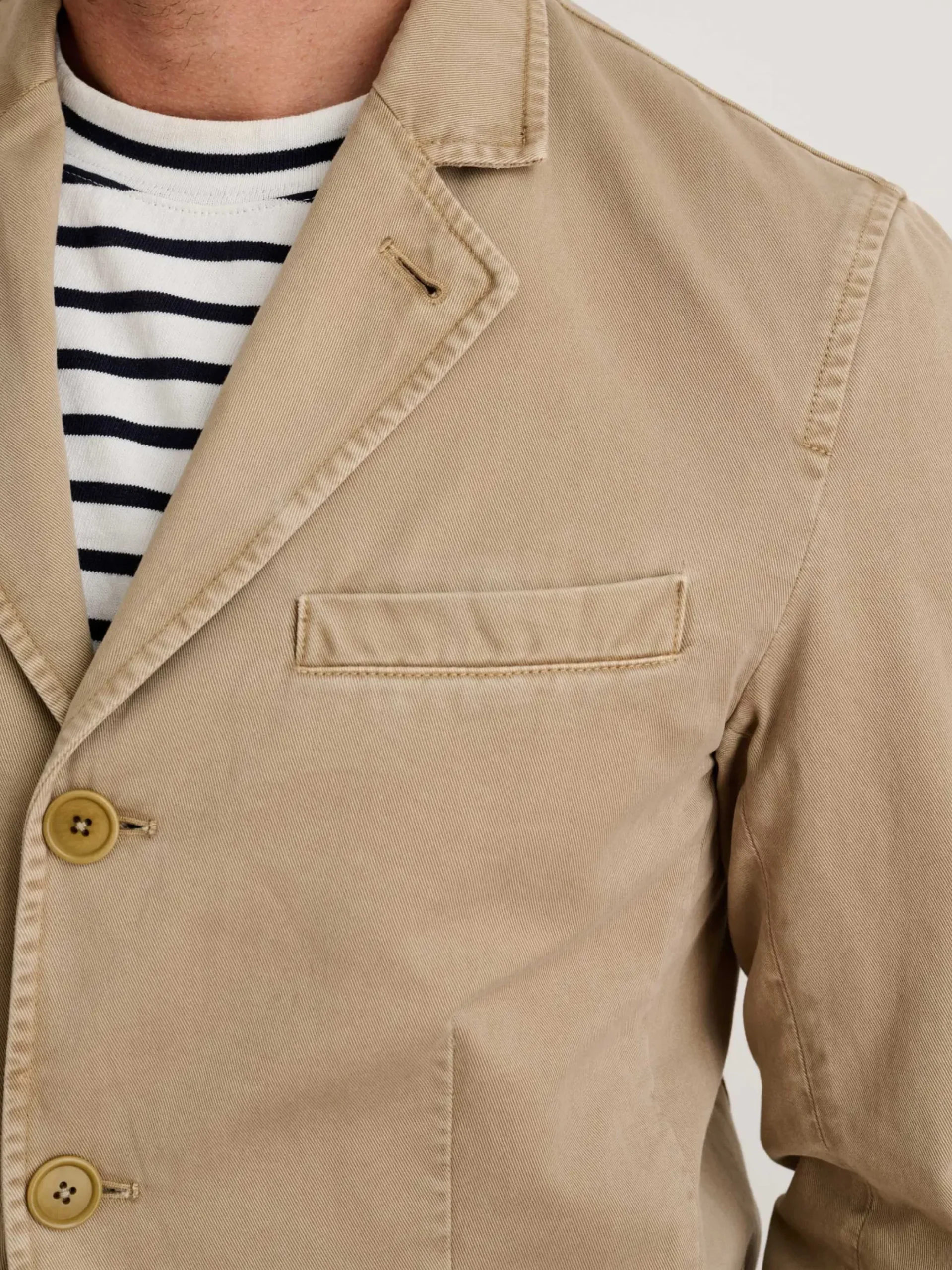 Online Alex Mill Mill Blazer In Vintage Wash Chino Faded Khaki
