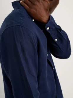 Fashion Alex Mill Mill Shirt In Linen Navy