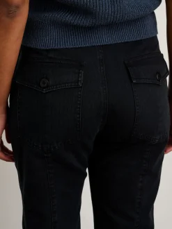 Discount Alex Mill Neil Pant In Herringbone Washed Black