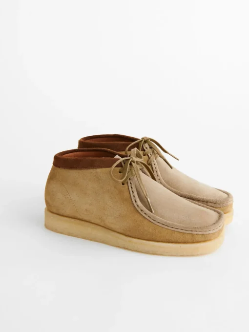 Outlet Alex Mill Padmore & Barnes Suede Boot Khaki Mix