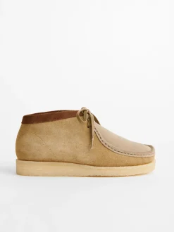 Outlet Alex Mill Padmore & Barnes Suede Boot Khaki Mix