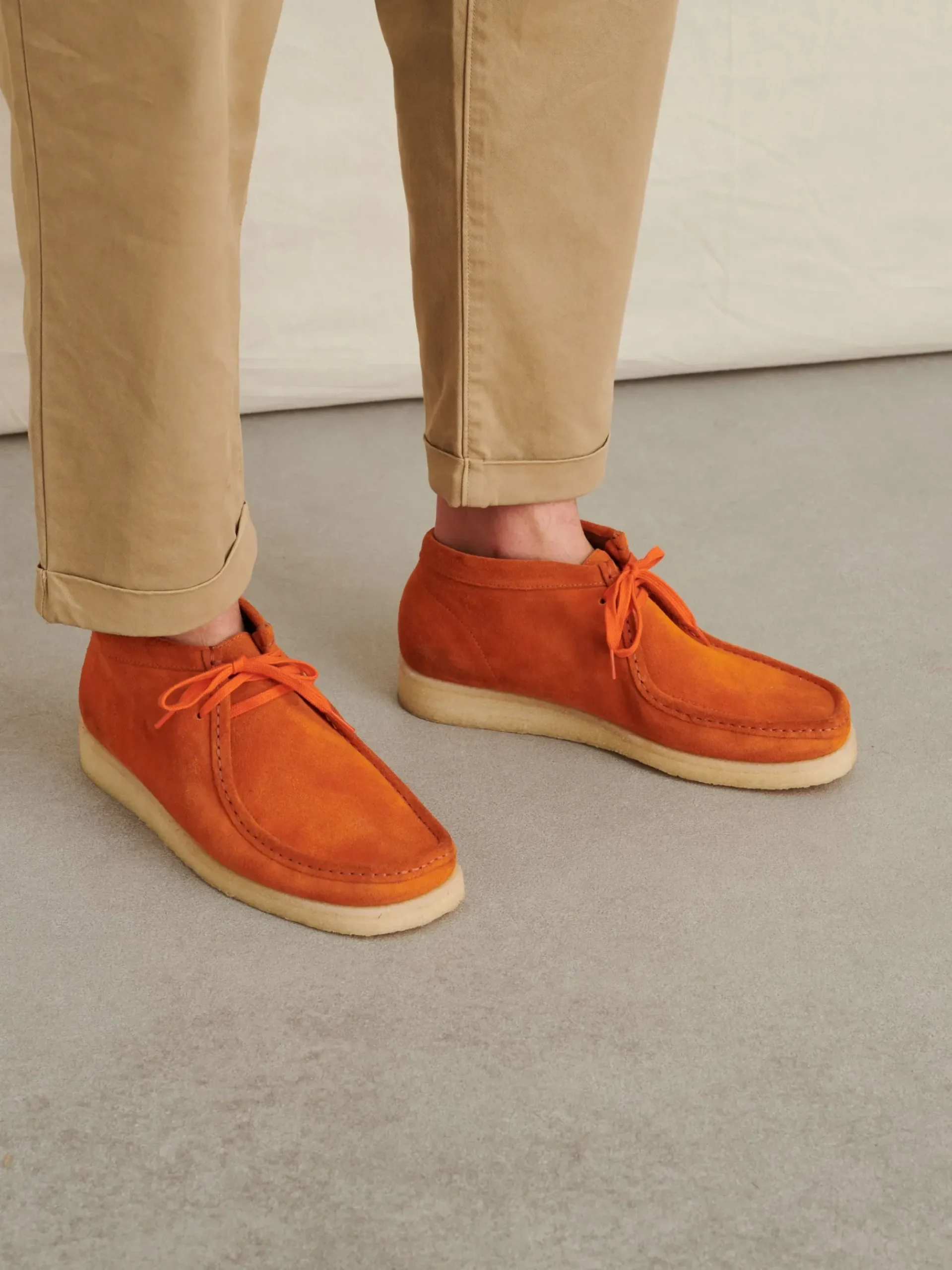 Discount Alex Mill Padmore & Barnes Suede Boot Orange