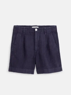 Outlet Alex Mill Pleated Pull On Shorts In Linen