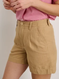 Fashion Alex Mill Pleated Shorts In Twill Vintage Khaki