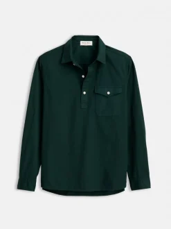 Best Alex Mill Popover Shirt In Cotton Twill Dark Spruce