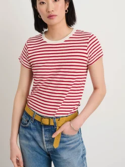 Best Alex Mill Prospect Tee In Stripe Red/White