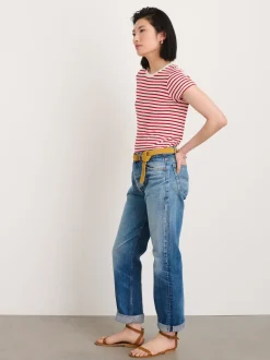 Best Alex Mill Prospect Tee In Stripe Red/White