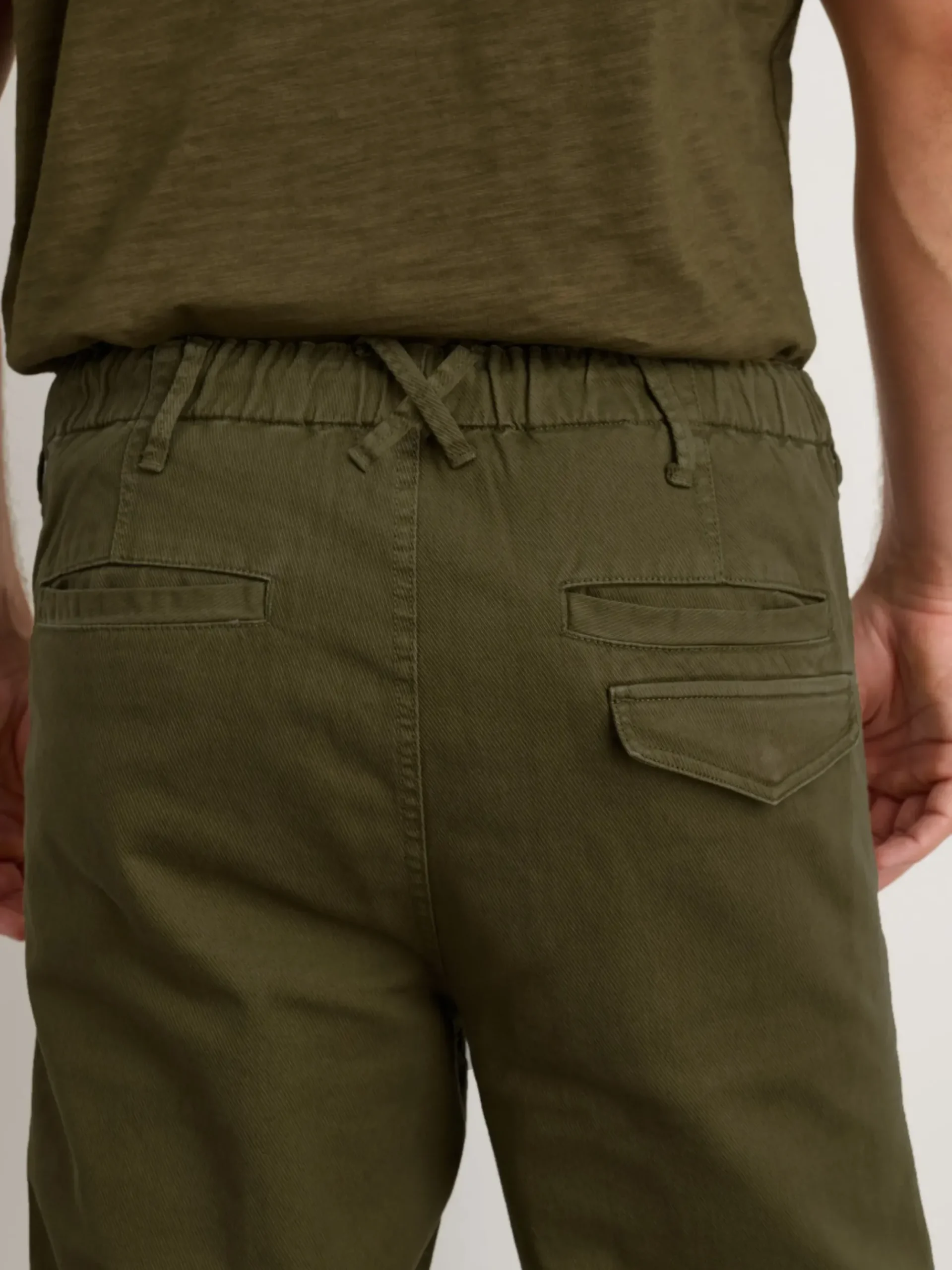 New Alex Mill Pull-On Button Fly Pant Olive