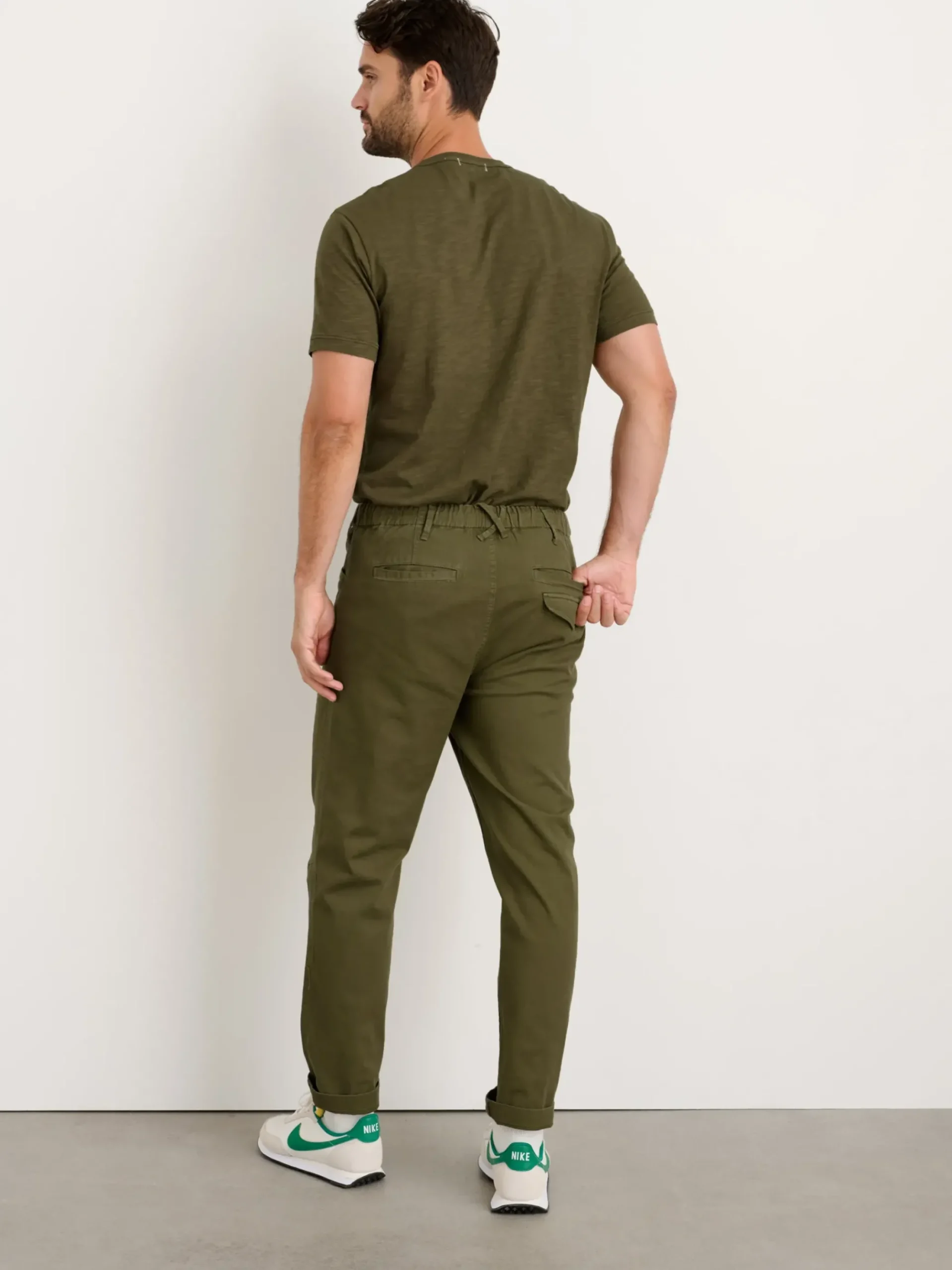 New Alex Mill Pull-On Button Fly Pant Olive