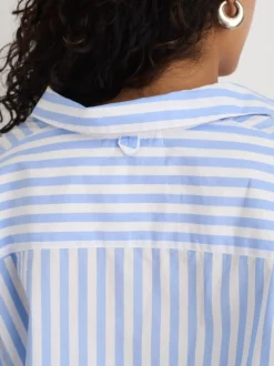 Online Alex Mill Rework Standard Shirt In Bold Stripe Pale Blue/White