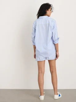 Online Alex Mill Rework Standard Shirt In Bold Stripe Pale Blue/White