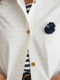Best Alex Mill Single Rosette Navy Dot