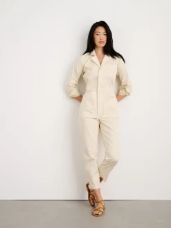Online Alex Mill Standard Jumpsuit In Cotton Twill Oatmilk