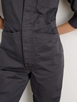 New Alex Mill Standard Jumpsuit In Cotton Twill Iron Grey