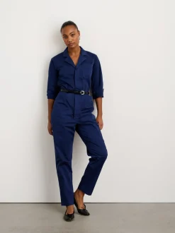 New Alex Mill Standard Jumpsuit In Long Inseam Dark Navy