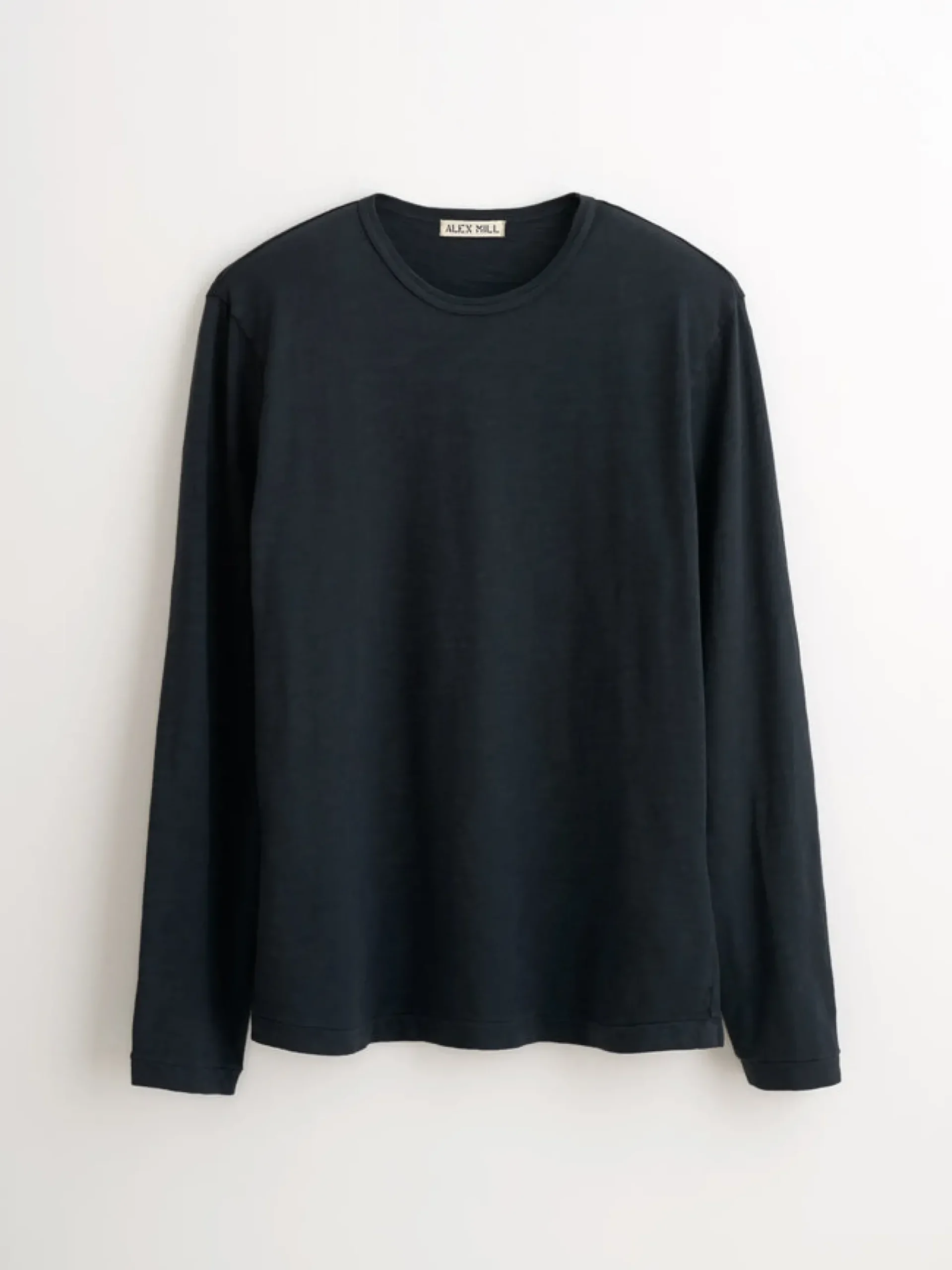 Outlet Alex Mill Standard Long Sleeve T-Shirt In Slub Cotton Black