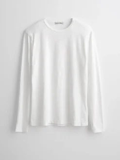 Online Alex Mill Standard Long Sleeve T-Shirt In Slub Cotton White