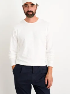 Online Alex Mill Standard Long Sleeve T-Shirt In Slub Cotton White