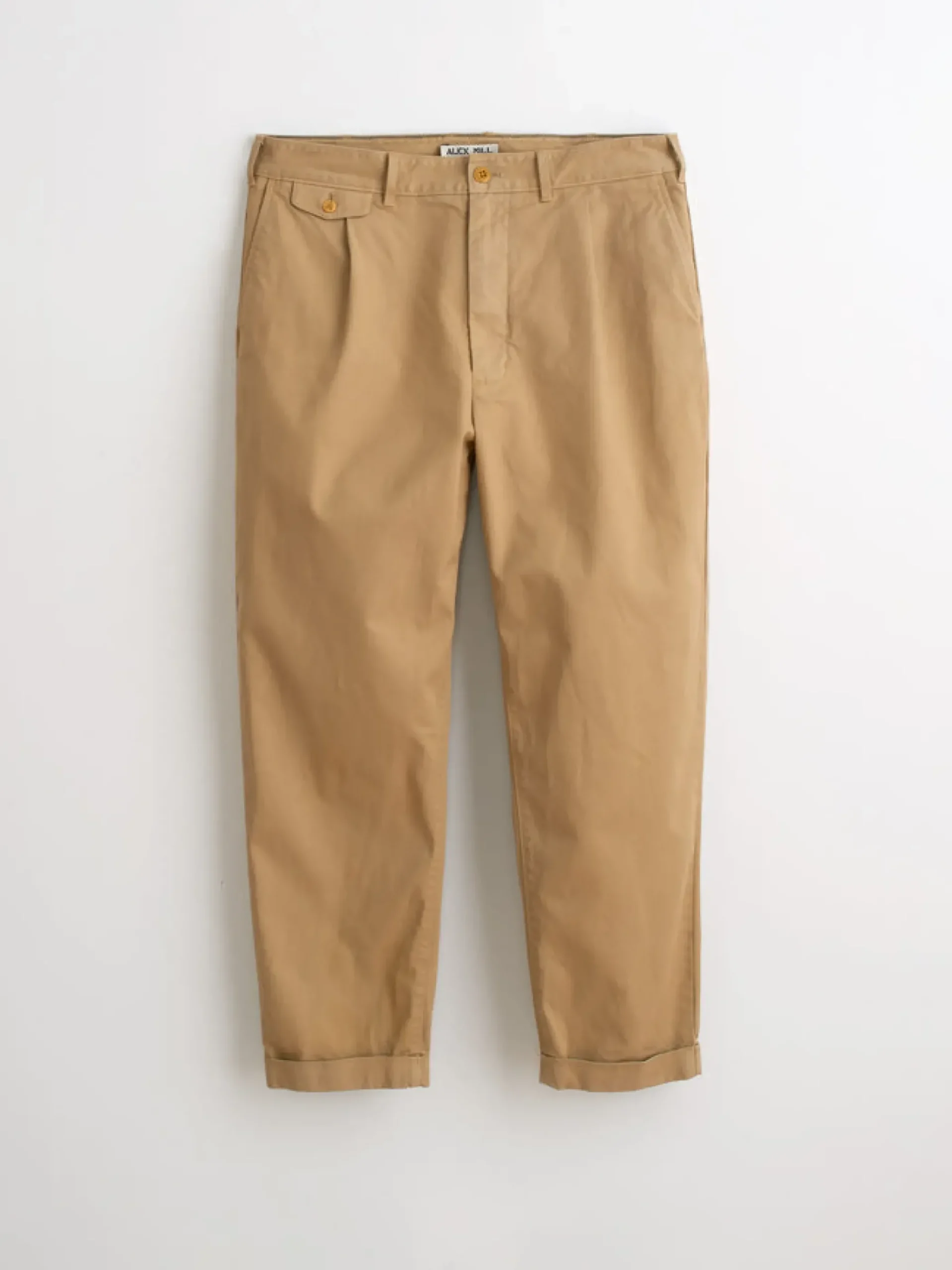 Clearance Alex Mill Standard Pleated Pant In Chino (Long Inseam) Vintage Khaki