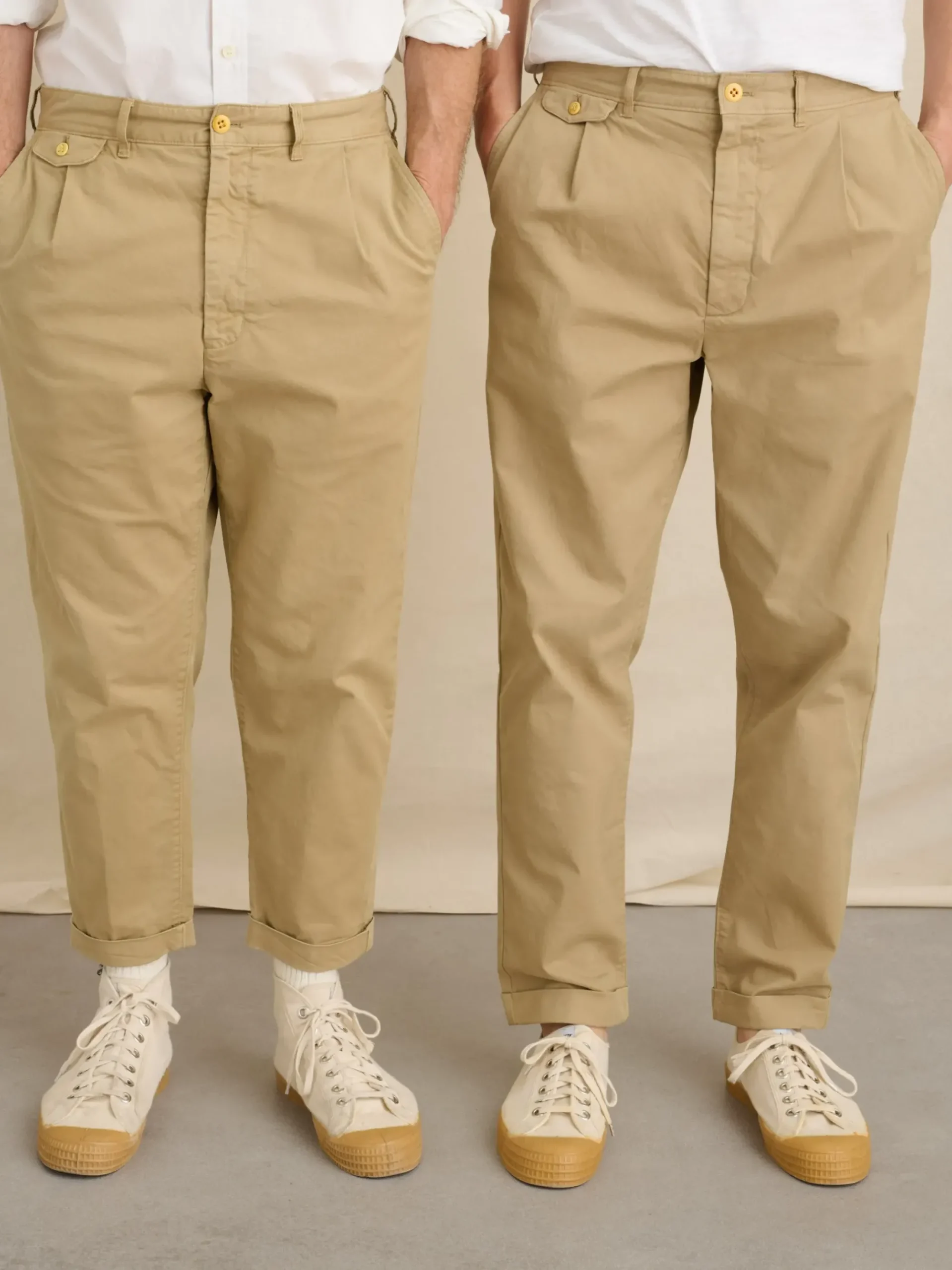 Clearance Alex Mill Standard Pleated Pant In Chino (Long Inseam) Vintage Khaki