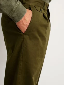Hot Alex Mill Standard Pleated Pant In Chino Military Olive