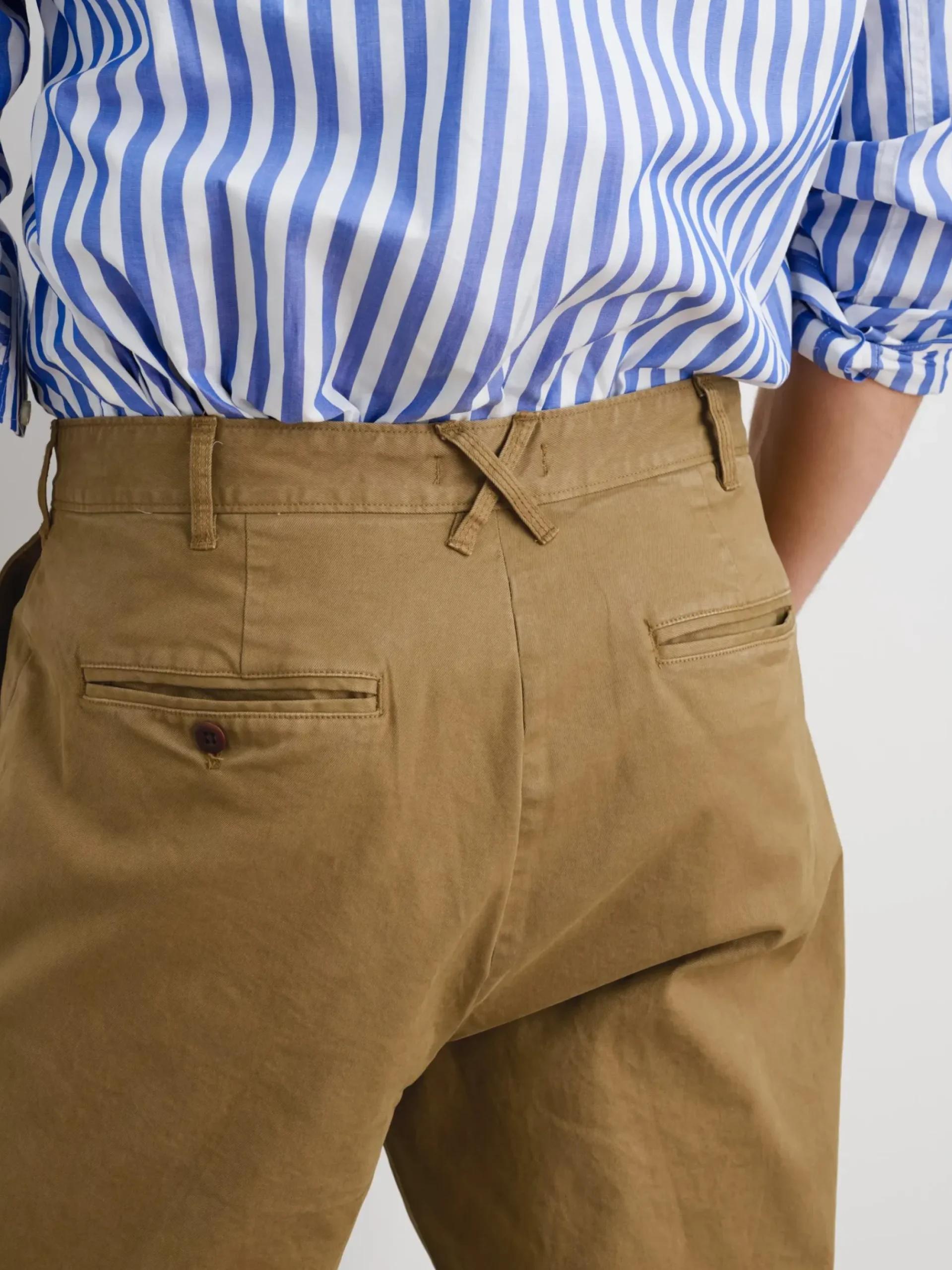 Hot Alex Mill Standard Pleated Pant In Chino (Long Inseam) Dark Khaki