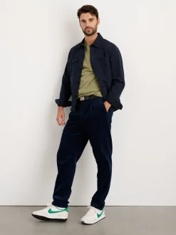 Outlet Alex Mill Standard Pleated Pant In Rugged Cord (Long Inseam) Dark Navy
