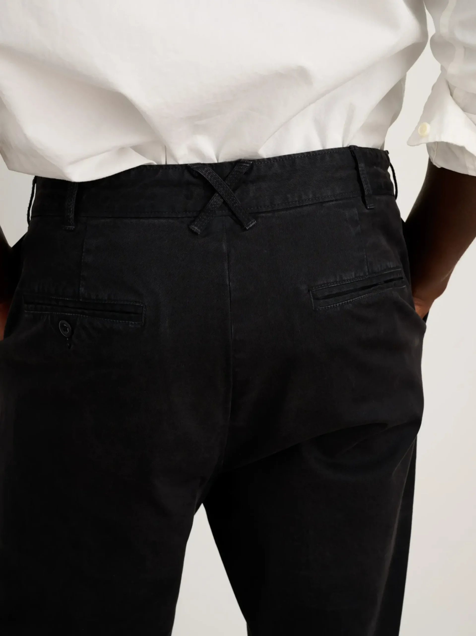 Hot Alex Mill Standard Pleated Pant In Chino (Long Inseam) Black