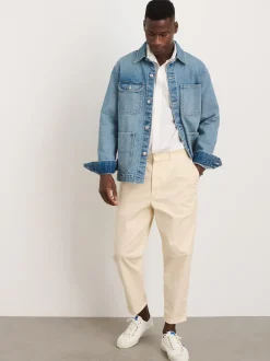 Best Alex Mill Standard Pleated Pant In Chino Oat Milk