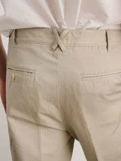 New Alex Mill Standard Pleated Pant In Cotton Linen Silver Cloud