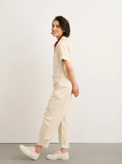 Online Alex Mill Standard Short Sleeve Jumpsuit Oatmilk