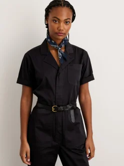 Online Alex Mill Standard Short Sleeve Jumpsuit Black