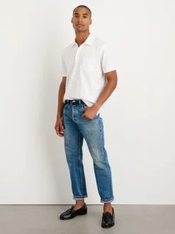 Outlet Alex Mill Standard Slub Cotton Polo White