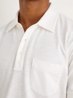 Outlet Alex Mill Standard Slub Cotton Polo White