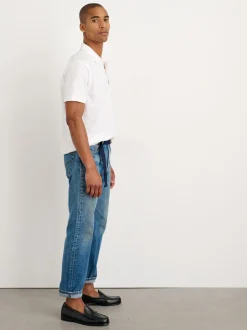 Outlet Alex Mill Standard Slub Cotton Polo White