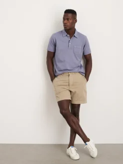 Online Alex Mill Standard Slub Cotton Polo Ceil Blue