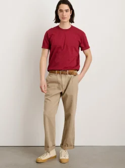 Online Alex Mill Standard T Shirt In Slub Cotton Fire Brick