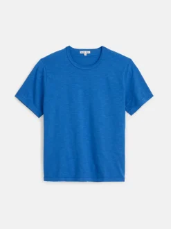 Fashion Alex Mill Standard T Shirt In Slub Cotton Washed Cobalt